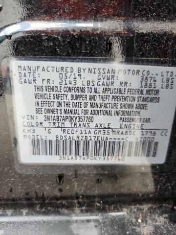 2019 NISSAN SENTRA SR 3N1AB7AP0KY357760