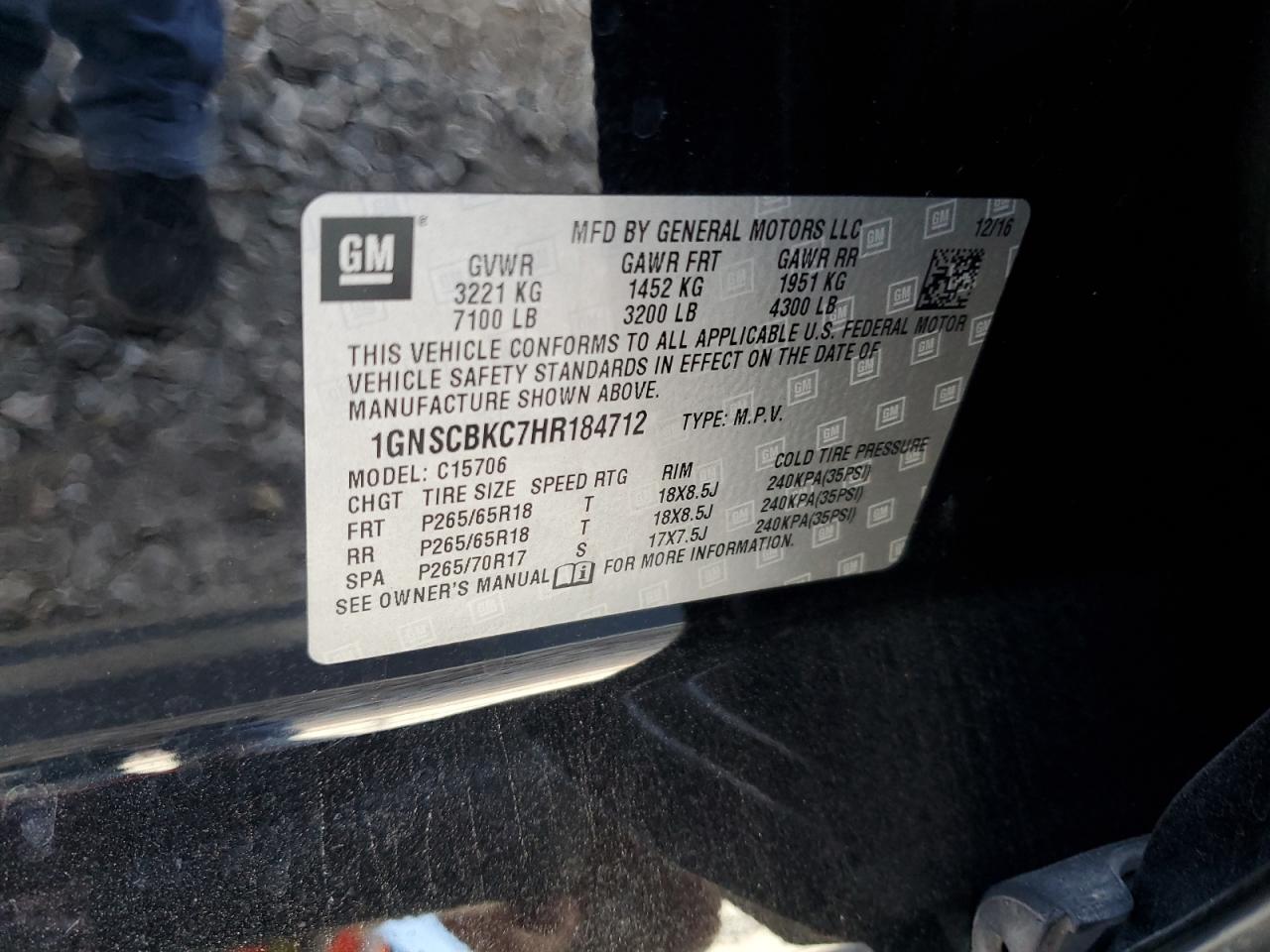 CHEVROLET TAHOE C1500 LT