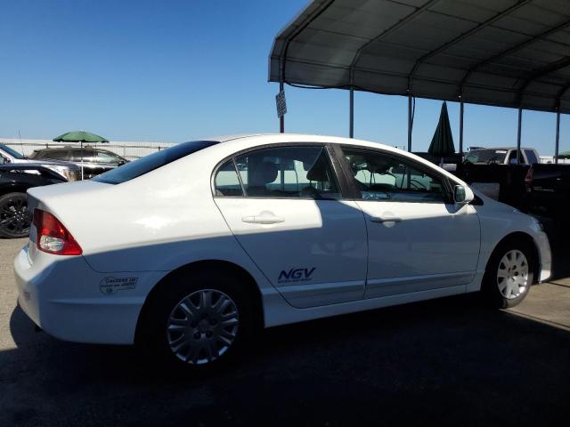 HONDA CIVIC GX 2010 white  compressed natural gas 19XFA4F58AE000743 photo #4