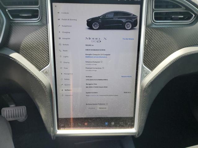 2017 TESLA MODEL X 5YJXCBE25HF037876