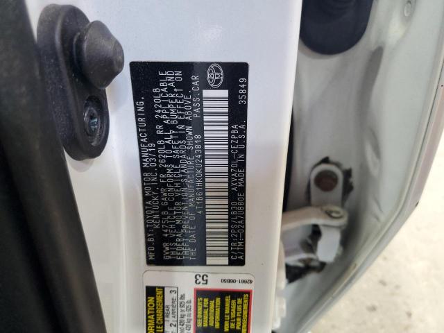 2019 TOYOTA CAMRY XSE - 4T1B61HK0KU243818
