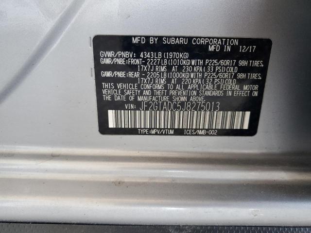 2018 SUBARU CROSSTREK - JF2GTADC5J8275013