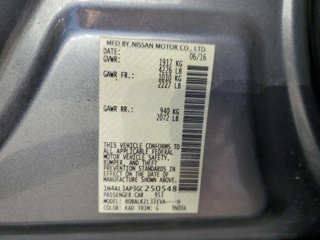2016 NISSAN ALTIMA 2.5 - 1N4AL3AP3GC250548