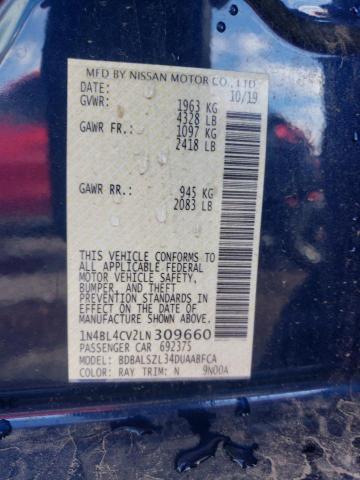 2020 NISSAN ALTIMA SR - 1N4BL4CV2LN309660
