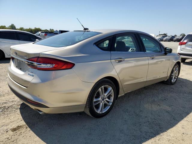 FORD FUSION SE 2018 gold  hybrid engine 3FA6P0LU0JR111059 photo #4