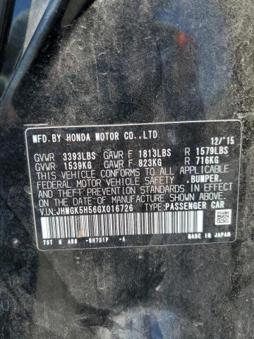 2016 HONDA FIT LX JHMGK5H56GX016726