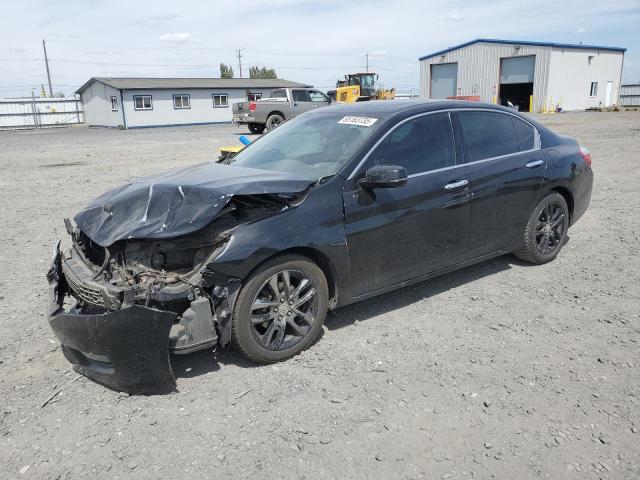 HONDA ACCORD EXL 2014 black  gas 1HGCR3F8XEA029834 photo #1