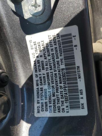 2010 HONDA CIVIC EXL - 19XFA1F91AE030278