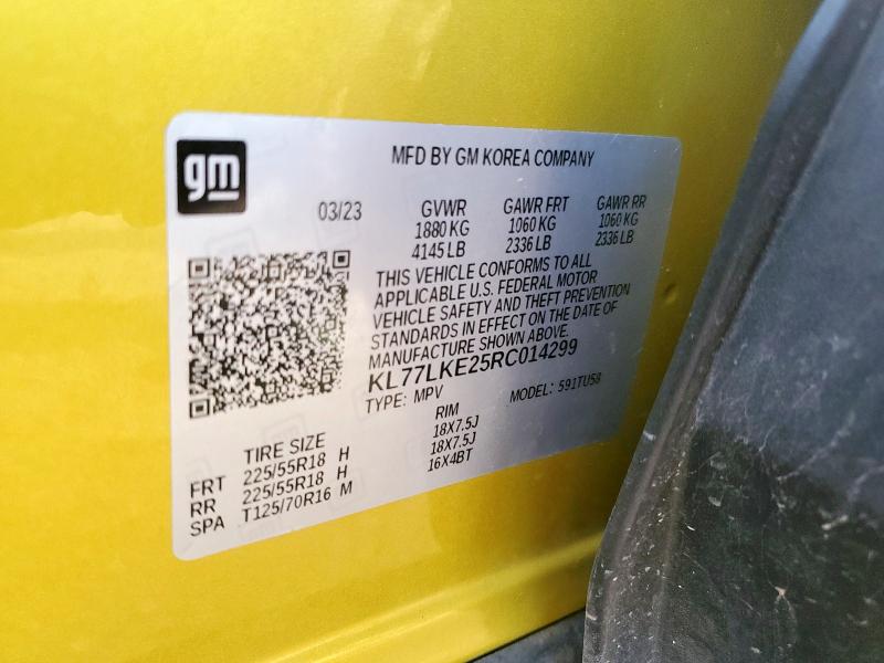2024 CHEVROLET TRAX ACTIV KL77LKE25RC014299