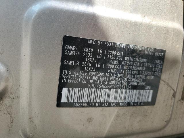 2017 SUBARU OUTBACK 3. - 4S4BSENC7H3351724