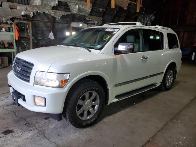 INFINITI QX56 2007 white 4dr spor gas 5N3AA08C77N804456 photo #1