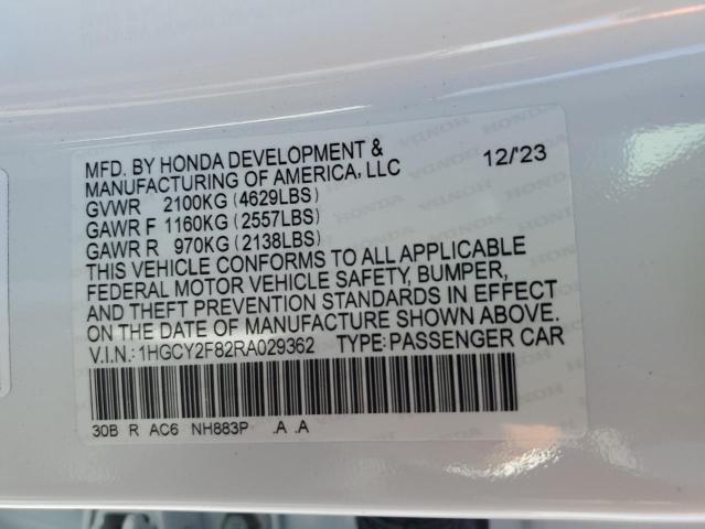 2024 HONDA ACCORD TOU - 1HGCY2F82RA029362