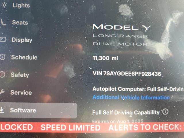 2023 TESLA MODEL Y 7SAYGDEE6PF928436