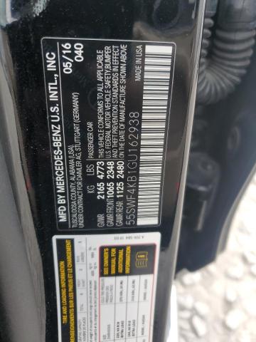 2016 MERCEDES-BENZ C 300 4MAT 55SWF4KB1GU162938