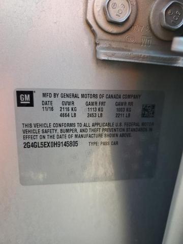 2017 BUICK REGAL SPOR 2G4GL5EX0H9145805