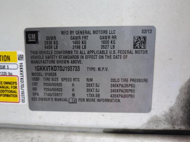 2013 GMC ACADIA DEN - 1GKKVTKD7DJ193733