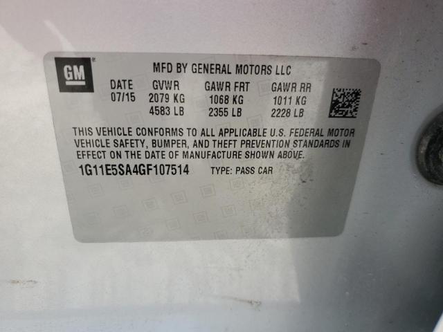 2016 CHEVROLET MALIBU LIMITED LTZ 1G11E5SA4GF107514