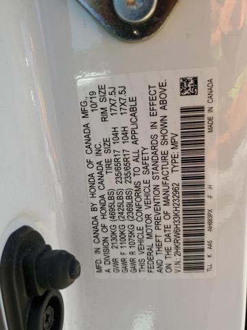 2019 HONDA CR-V LX 2HKRW6H33KH232962