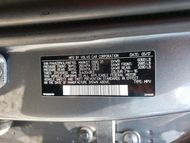 2018 VOLVO XC90 T6 - YV4A22PKXJ1197155