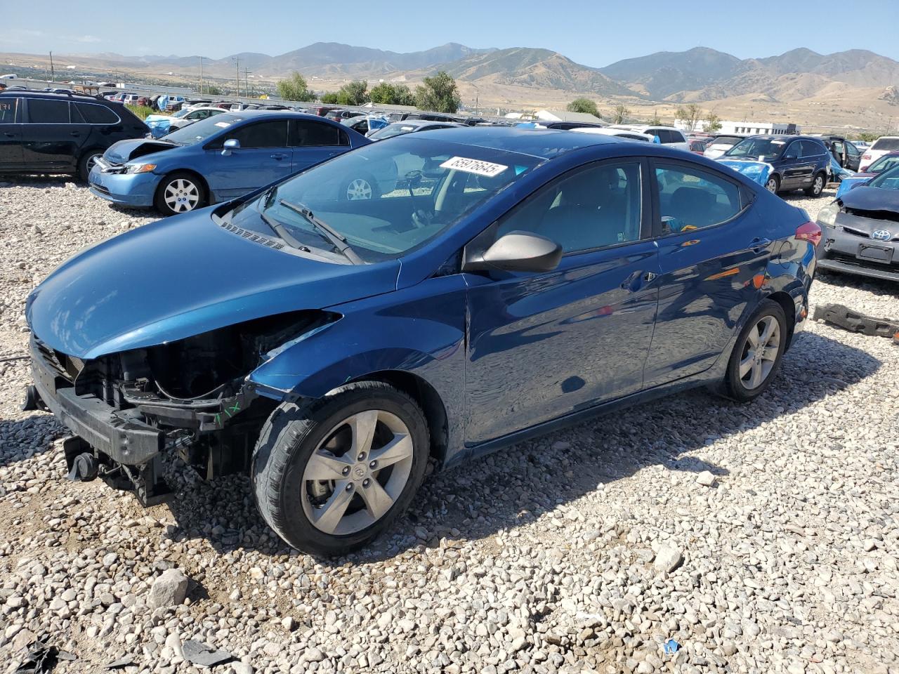 Lot #3305741750 2013 HYUNDAI ELANTRA GL
