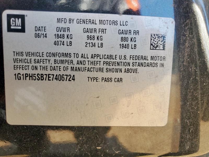 2014 CHEVROLET CRUZE ECO - 1G1PH5SB7E7406724