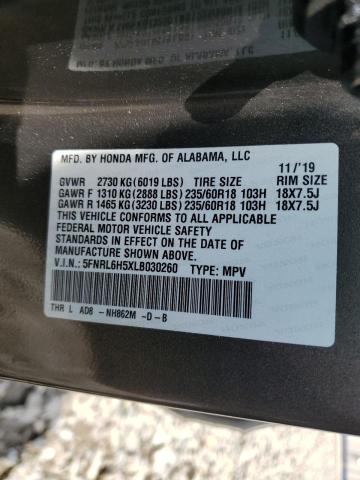 2020 HONDA ODYSSEY EX 5FNRL6H5XLB030260