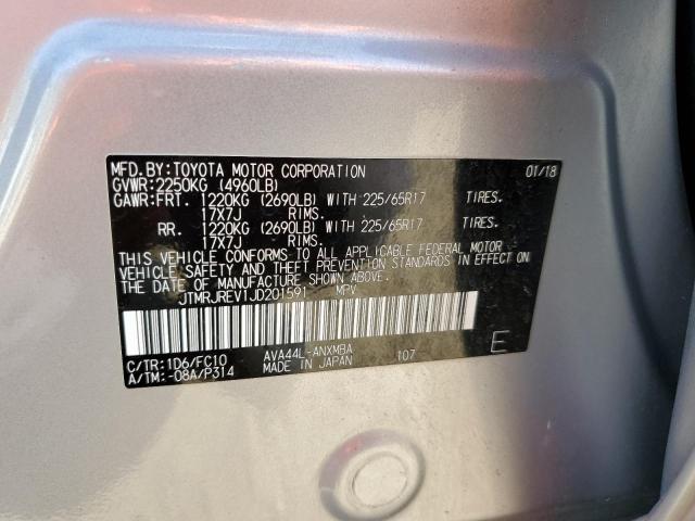 2018 TOYOTA RAV4 HV LE JTMRJREV1JD201591