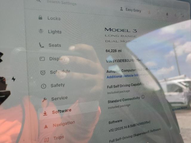 2020 TESLA MODEL 3 - 5YJ3E1EB3LF662949