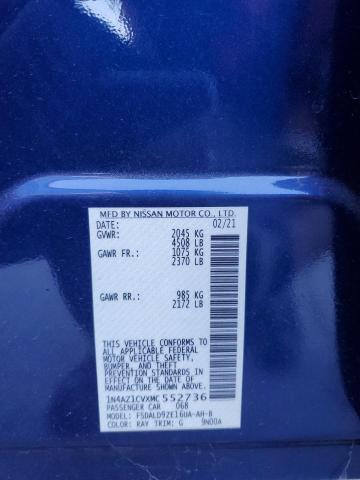 2021 NISSAN LEAF SV 1N4AZ1CVXMC552736