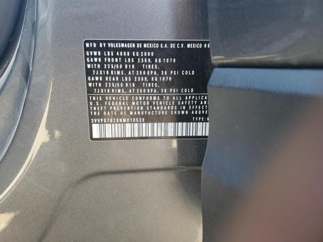 2022 VOLKSWAGEN TAOS SE IQ 3VVPX7B28NM010539