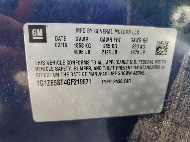 2016 CHEVROLET MALIBU LT - 1G1ZE5ST4GF219671