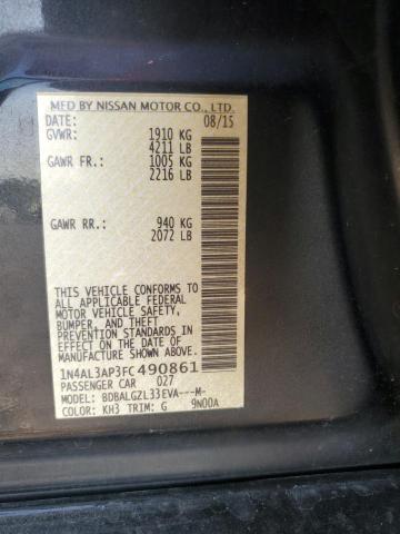 2015 NISSAN ALTIMA 2.5 - 1N4AL3AP3FC490861