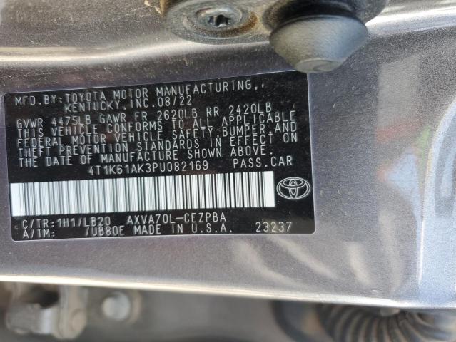 2023 TOYOTA CAMRY XSE 4T1K61AK3PU082169