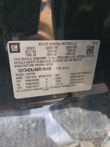 2016 CADILLAC ESCALADE P 1GYS4CKJ4GR186498