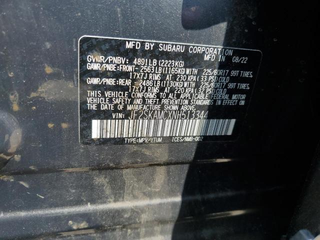 2022 SUBARU FORESTER W JF2SKAMCXNH513344