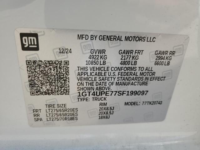 2025 GMC SIERRA K2500 AT4 1GT4UPE77SF199097