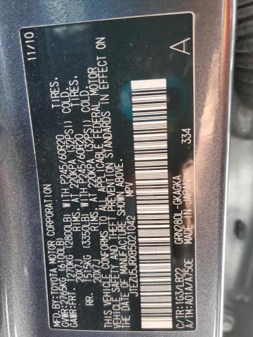2011 TOYOTA 4RUNNER SR - JTEZU5JRXB5021042