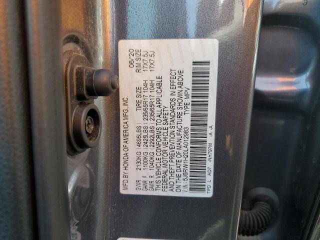 2020 HONDA CR-V LX 5J6RW1H20LA012983