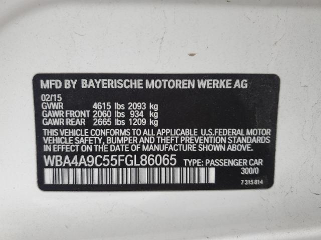 2015 BMW 428 I GRAN WBA4A9C55FGL86065