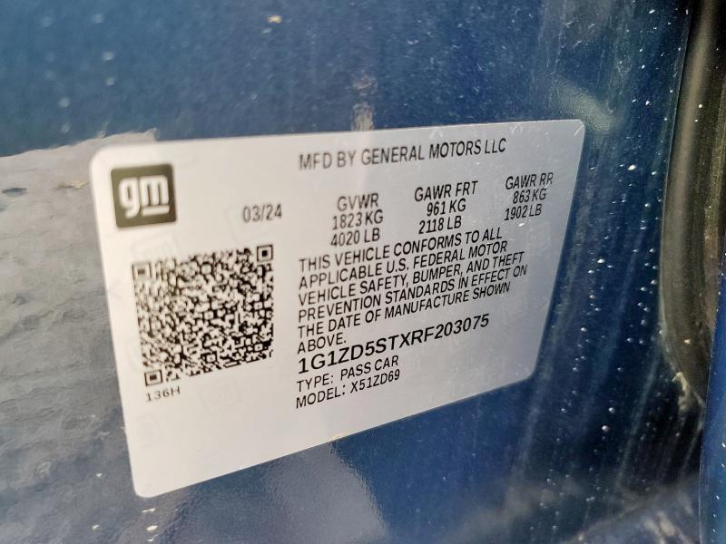 2024 CHEVROLET MALIBU LT - 1G1ZD5STXRF203075