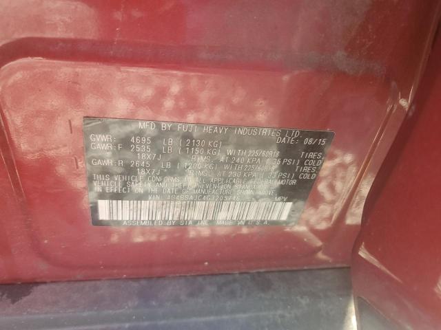 2016 SUBARU OUTBACK 2.5I LIMITED 4S4BSAJC4G3205746