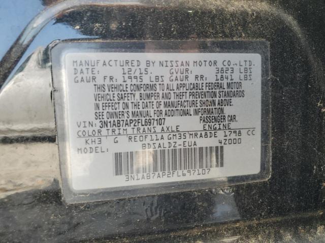 2015 NISSAN SENTRA S 3N1AB7AP2FL697107