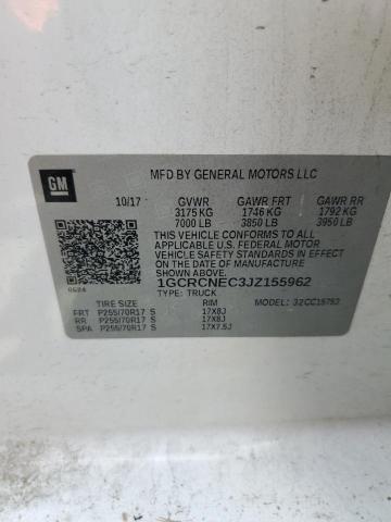 2018 CHEVROLET SILVERADO - 1GCRCNEC3JZ155962