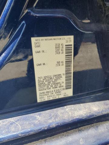 2020 NISSAN ALTIMA S #3284583346