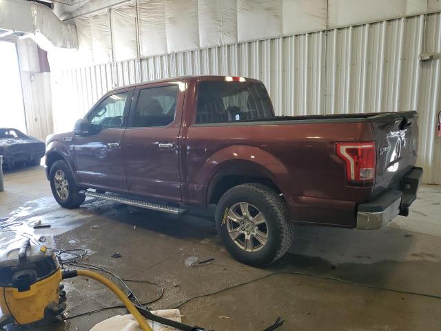FORD F150 SUPER 2015 maroon  gas 1FTEW1EG5FKD79980 photo #3
