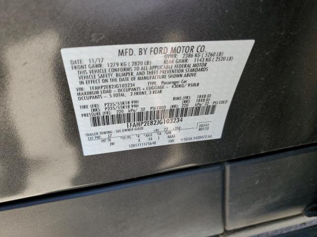 2018 FORD TAURUS SEL - 1FAHP2E82JG103234