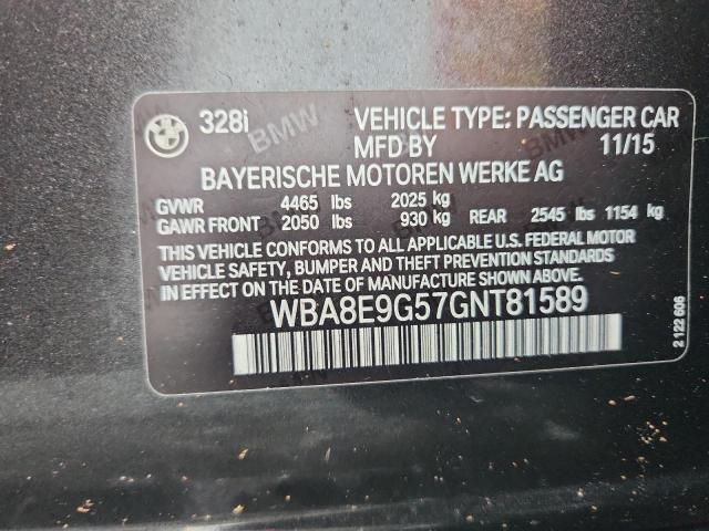 2016 BMW 328 I SULE WBA8E9G57GNT81589