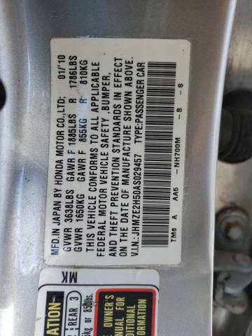 2010 HONDA INSIGHT LX - JHMZE2H50AS029457