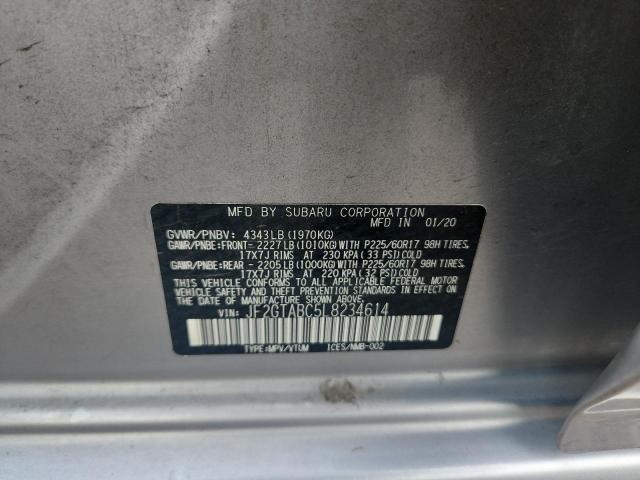 2020 SUBARU CROSSTREK - JF2GTABC5L8234614