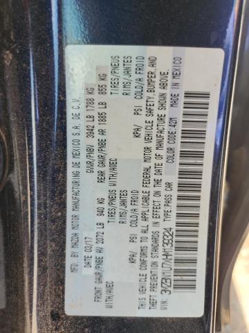 2017 MAZDA 3 SPORT - 3MZBN1U7XHM139324